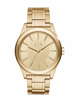 ARMANI EXCHANGE - Gold Color Strap Watch Ax2321