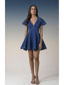 DARLYTTE - Women Blue Flare Dress