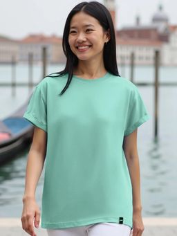 Bewakoof - Women's Granite Green Boyfriend T-shirt