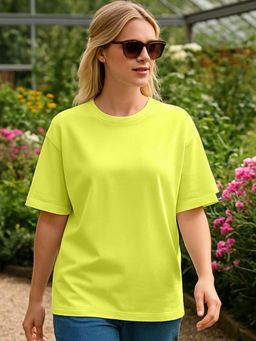 Bewakoof - Women's Acacia Yellow Oversized T-shirt