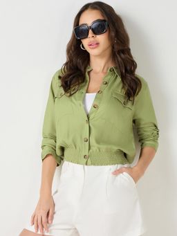 Bewakoof - Women's Green Waist Top