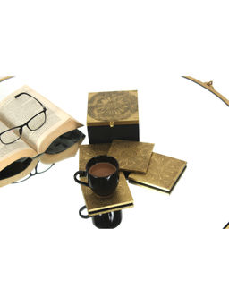 Claymint - Brass Designer Antique Coasters