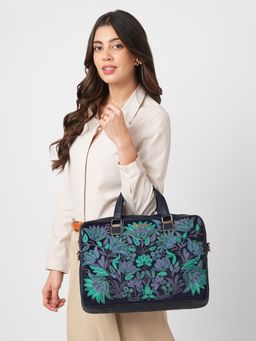 Caprese - Siji Trena Women 16 In Laptop Bag with Detachable Strap