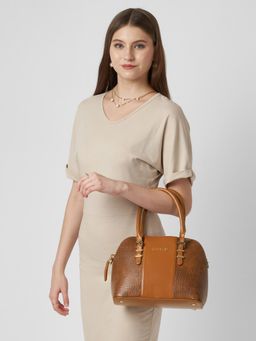 Caprese - Macie Women Textured Satchel Bag with Detachable Strap