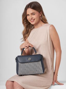 Caprese - Wind Women Texture Satchel Bag with Detachable Strap