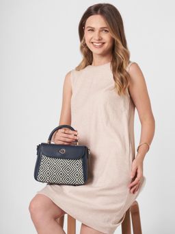 Caprese - Wind Women Texture Satchel Bag with Detachable Strap