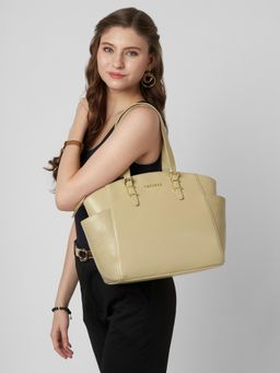 Caprese - Macie Women Solid Tote Bag Fits Up To 16-Inch Laptop for Office Use