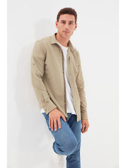 Trendyol - Man Khaki Casual Shirt