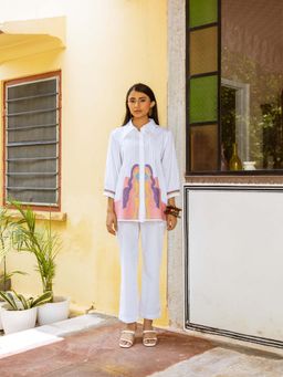 AADEWS - Stetson White Embroidered Co-Ord Set