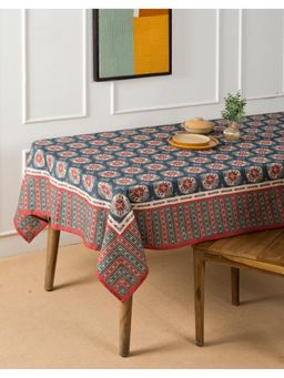 Fabindia - Blue Zhuri Cotton Printed Table Cover