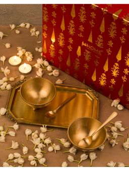 Fabindia - Padma Brass Condiment Set