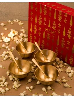 Fabindia - Padma Brass Dessert Bowl (Set Of 8)