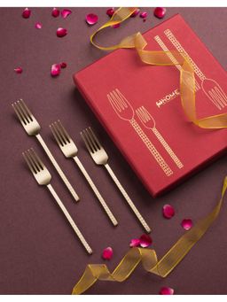 Fabindia - Maitri Brass Dinner Fork (Pack of 4)