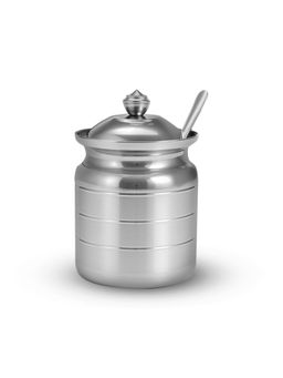 Wonderchef - Ambrosia Stainless-Steel Ghee Pot With Spoon & Lid, 500ml