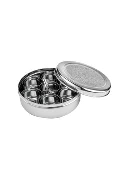 Wonderchef - Ambrosia Stainless-Steel Spice Box, Silver