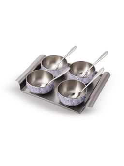 Wonderchef - Modena Stainless-Steel 9 Pc Condiment Set
