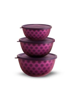 Wonderchef - Modena Stainless-Steel 3 Pc Bowl Set With Airtight Lid