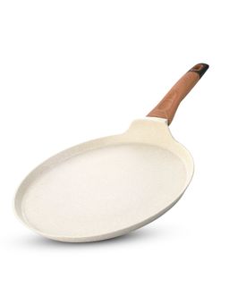 Bergner - Ivory Granite Non-Stick 28Cm Dosa Tawa - Induction Bottom