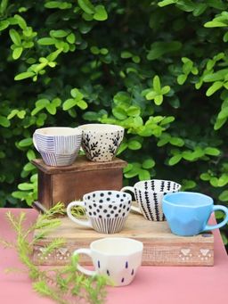 WEAVING HOMES - Modern Meets Classic Mug Drinkware Mug 220ml (Pack of 6)