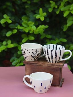 WEAVING HOMES - Sunrise Sip Mugs Drinkware Mug 210ml (Pack of 3)