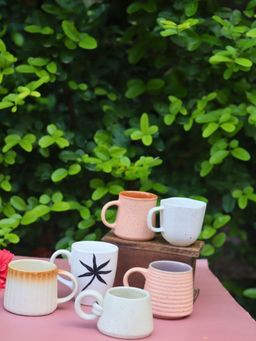 WEAVING HOMES - Melody Of Sip Mugs Drinkware Mug 210ml (Pack of 6)