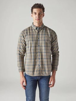 Levi's - Beige Checks Casual Shirt