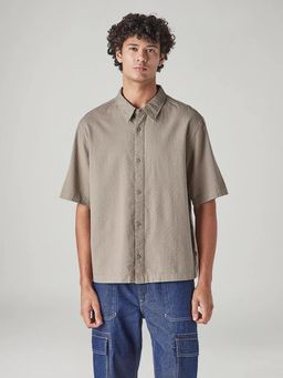 Levi's - Taupe Textured Casual Shirt