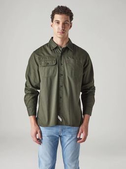 Levi's - Olive Solid/Plain Casual Shirt