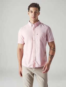 Levi's - Pink Solid/Plain Casual Shirt