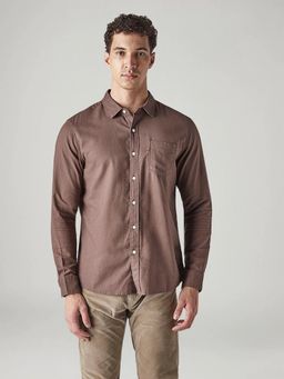 Levi's - Brown Solid/Plain Casual Shirt