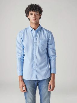 Levi's - Blue Solid/Plain Casual Shirt