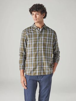 Levi's - Olive Checks Casual Shirt