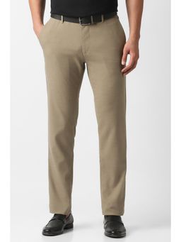 Van Heusen - Khaki Solid/Plain Party Trousers