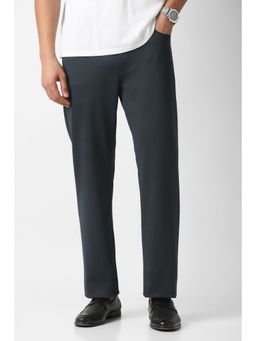 Van Heusen - Grey Solid/Plain Party Trousers