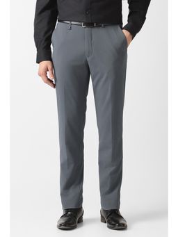 Van Heusen - Grey Textured Formal Trousers