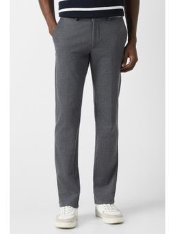 Van Heusen - Grey Textured Casual Trousers