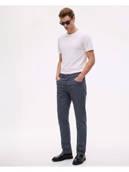 SILISOUL - Men Navy Regular Fit Solid Pants