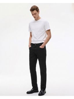 SILISOUL - Men Black Regular Fit Solid Pants