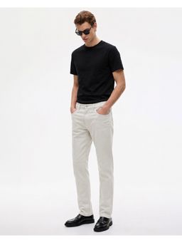 SILISOUL - Men White Regular Fit Solid Pants