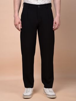 CRIMSOUNE CLUB - Men Black Knitted Pants