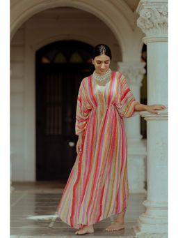 Paulmi & Harsh - Multicoloured Printed Fusion Kaftan