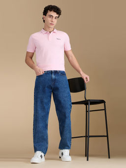 Pepe Jeans - Blue Solid Pure Cotton Tapered Jeans