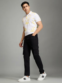 Pepe Jeans - Black Solid Blended Regular Cargo
