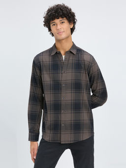 Pepe Jeans - Black Checks Cotton Regular Shirt