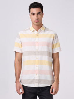 Pepe Jeans - White Stripes Cotton Regular Shirt
