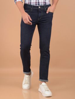 CRIMSOUNE CLUB - Mens Navy Blue Jeans
