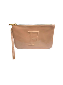 CARPISA - Pink Letter F Small Travel Organizer Pouch