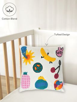 Mi Arcus - Baby Pillow with Cover –Soft Fabric, Fruits Embroidery Multicolor, 6-24 M