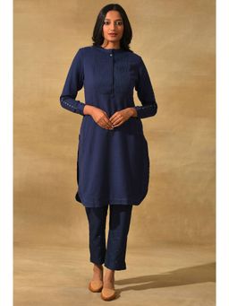 Folksong - Blue Solid Kurta