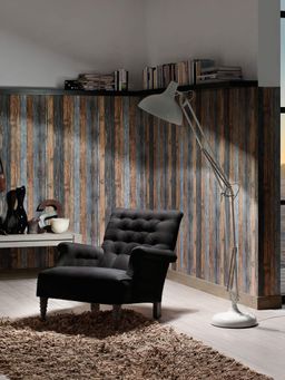 Excel - Wallpaper Wood Panelling In Brown